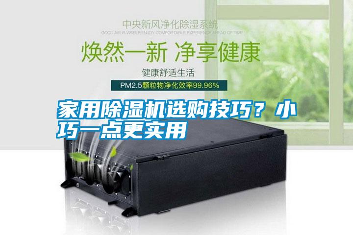 家用除濕機選購技巧？小巧一點更實用