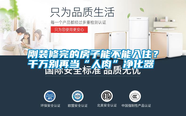 剛裝修完的房子能不能入??？千萬別再當“人肉”凈化器