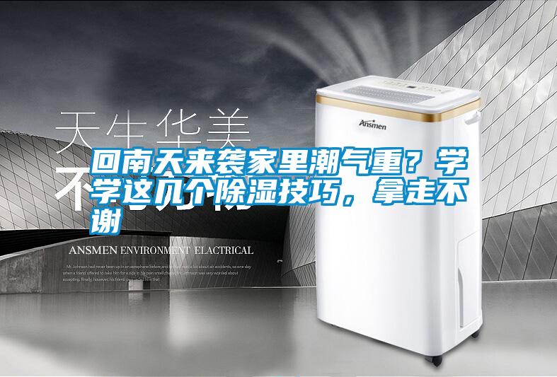 回南天來襲家里潮氣重？學(xué)學(xué)這幾個除濕技巧，拿走不謝