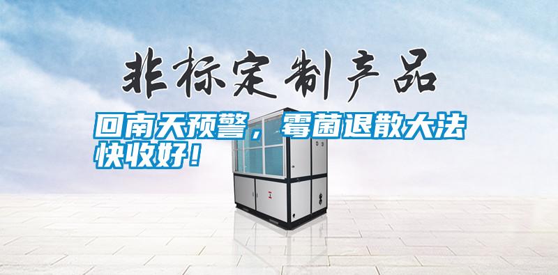 回南天預警，霉菌退散大法快收好！