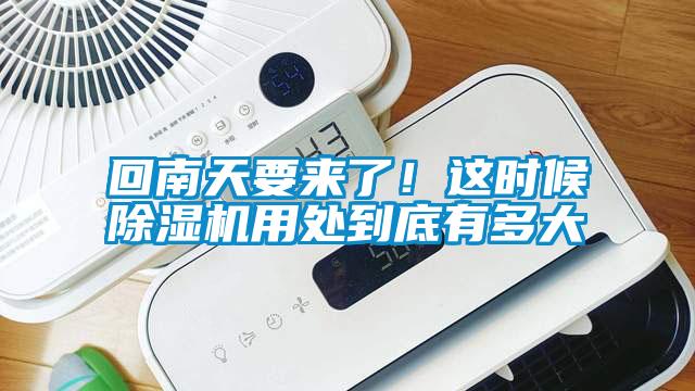 回南天要來(lái)了！這時(shí)候除濕機(jī)用處到底有多大