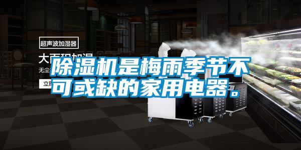 除濕機(jī)是梅雨季節(jié)不可或缺的家用電器。