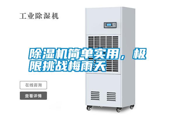 除濕機簡單實用，極限挑戰(zhàn)梅雨天