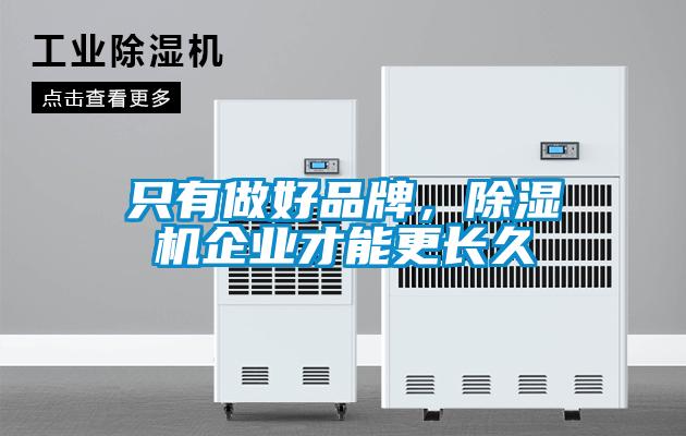 只有做好品牌，除濕機企業(yè)才能更長久