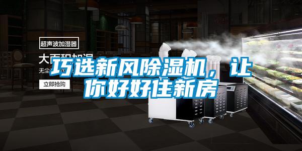 巧選新風(fēng)除濕機，讓你好好住新房