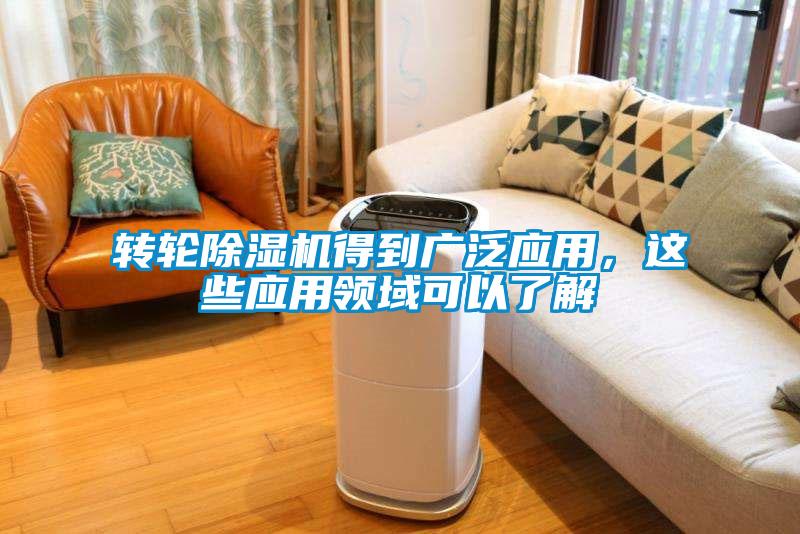 轉輪除濕機得到廣泛應用，這些應用領域可以了解