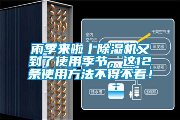 雨季來啦丨除濕機又到了使用季節(jié)，這12條使用方法不得不看！