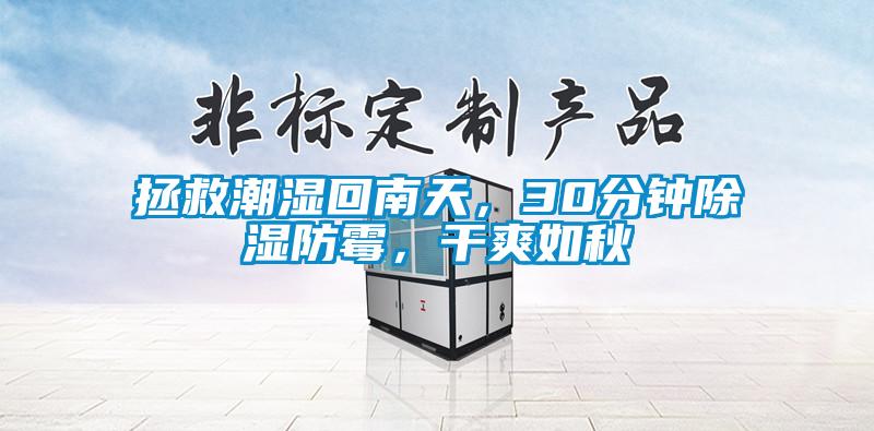 拯救潮濕回南天，30分鐘除濕防霉，干爽如秋