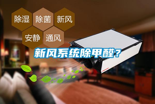 新風(fēng)系統(tǒng)除甲醛？