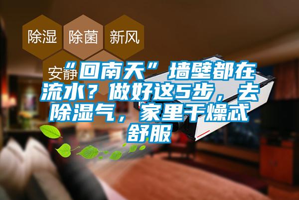 “回南天”墻壁都在流水？做好這5步，去除濕氣，家里干燥忒舒服