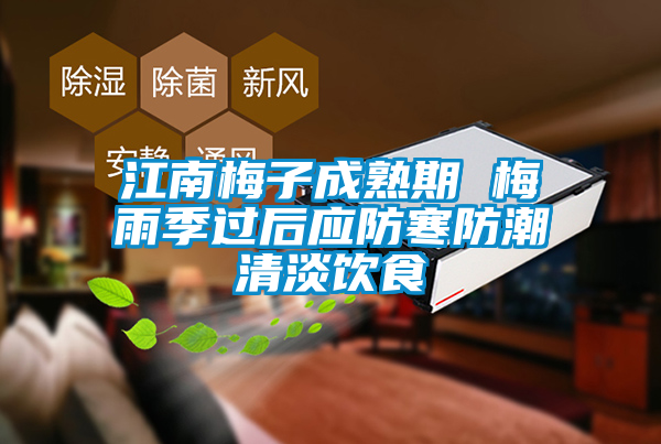 江南梅子成熟期 梅雨季過(guò)后應(yīng)防寒防潮清淡飲食