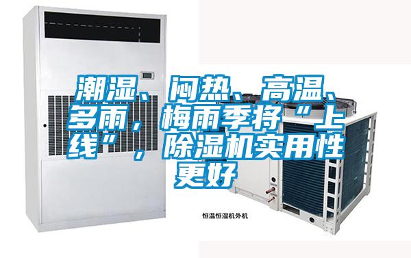 潮濕、悶熱、高溫、多雨，梅雨季將“上線”，除濕機實用性更好