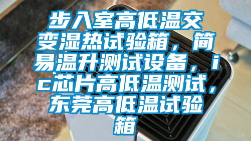 步入室高低溫交變濕熱試驗箱，簡易溫升測試設(shè)備，ic芯片高低溫測試，東莞高低溫試驗箱