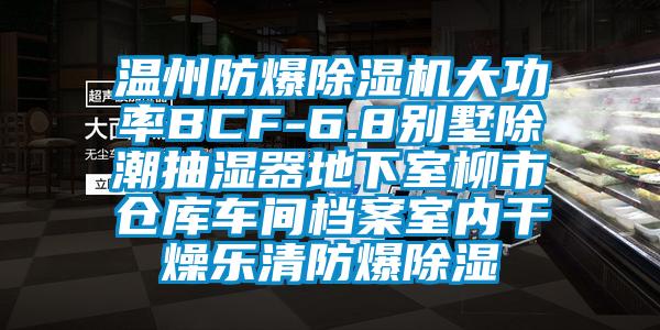 溫州防爆除濕機(jī)大功率BCF-6.8別墅除潮抽濕器地下室柳市倉(cāng)庫(kù)車間檔案室內(nèi)干燥樂(lè)清防爆除濕