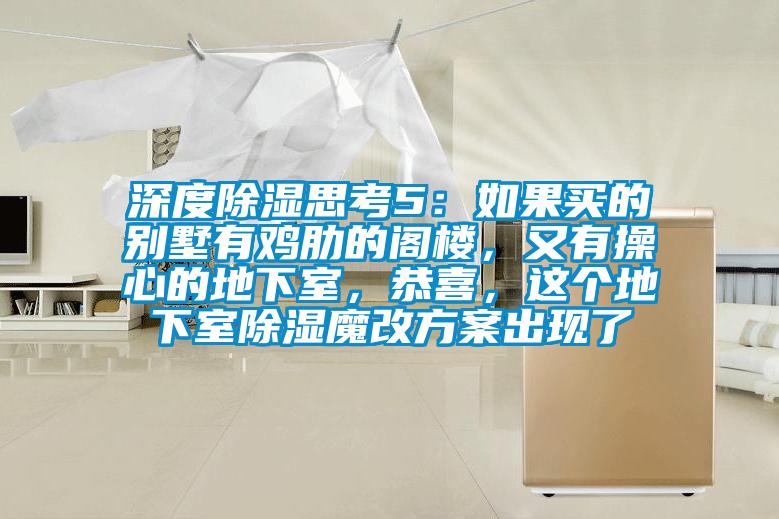 深度除濕思考5：如果買的別墅有雞肋的閣樓，又有操心的地下室，恭喜，這個(gè)地下室除濕魔改方案出現(xiàn)了