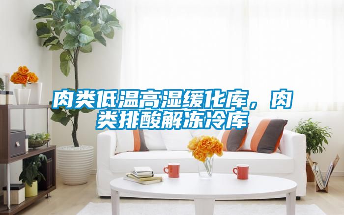 肉類低溫高濕緩化庫(kù)，肉類排酸解凍冷庫(kù)