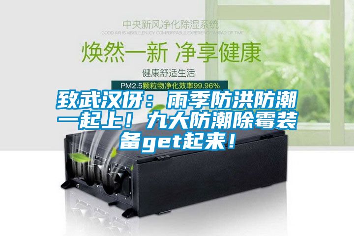 致武漢伢：雨季防洪防潮一起上！九大防潮除霉裝備get起來(lái)！
