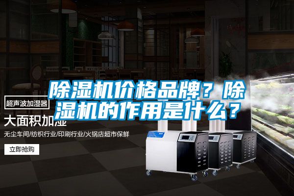 除濕機價格品牌？除濕機的作用是什么？