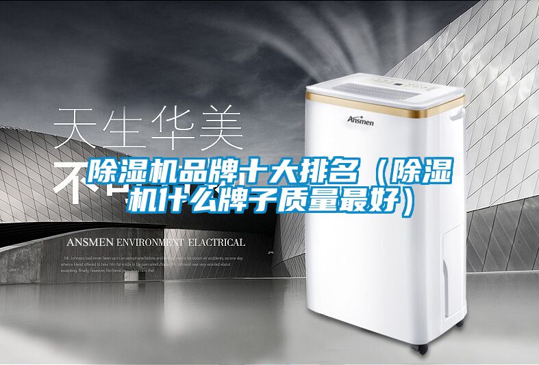 除濕機品牌十大排名（除濕機什么牌子質(zhì)量最好）