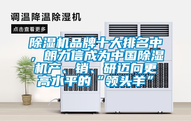 除濕機品牌十大排名中，朗力信成為中國除濕機產(chǎn)、銷、研邁向更高水平的“領頭羊”