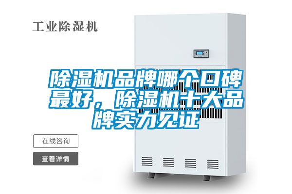 除濕機品牌哪個口碑最好，除濕機十大品牌實力見證