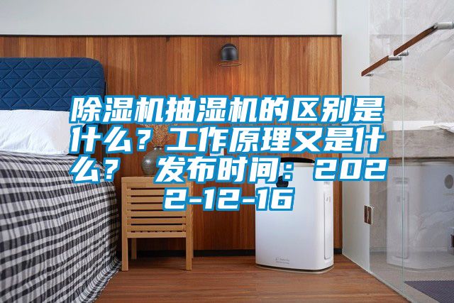 除濕機抽濕機的區(qū)別是什么？工作原理又是什么？ 發(fā)布時間：2022-12-16