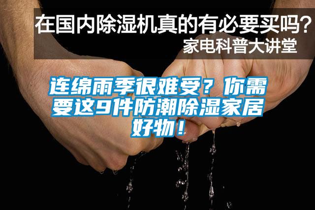 連綿雨季很難受？你需要這9件防潮除濕家居好物！