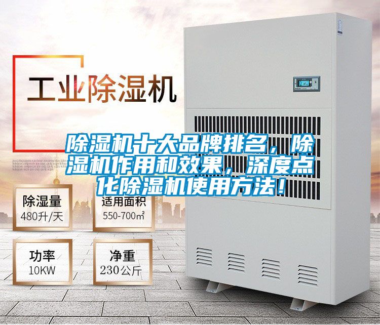 除濕機十大品牌排名，除濕機作用和效果，深度點化除濕機使用方法！