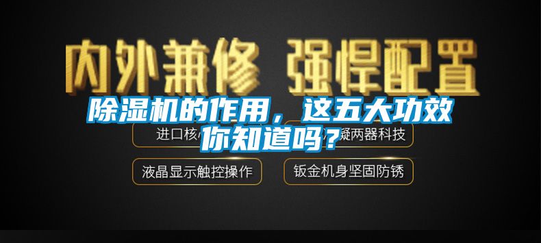 除濕機的作用，這五大功效你知道嗎？