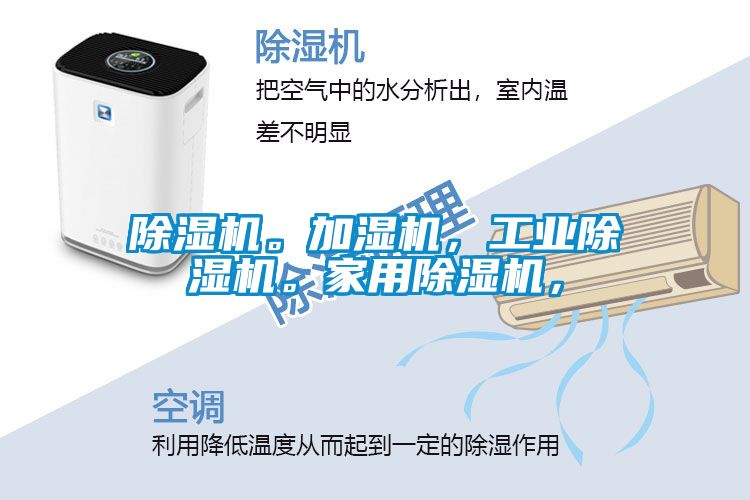 除濕機(jī)。加濕機(jī)，工業(yè)除濕機(jī)。家用除濕機(jī)，