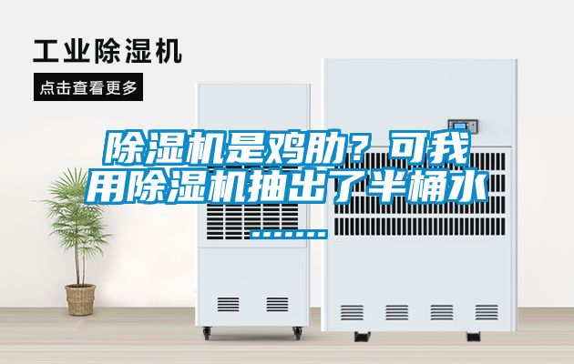 除濕機是雞肋？可我用除濕機抽出了半桶水.......